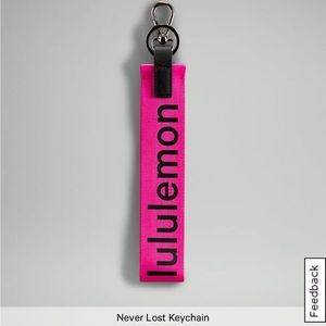 ISO Lululemon Hot Pink Never Lost Keychain